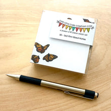 Load image into Gallery viewer, 3x3-2004: Cute Little 3x3 Pint Size Notes: Monarch Butterflies - Pack of 3