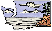 Load image into Gallery viewer, STK-WASHORE: Washington Shore Sticker - Pack of 12