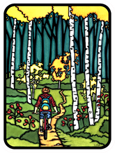 Load image into Gallery viewer, ST440: Explore Bike Sticker - Pack of 12