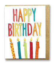 Load image into Gallery viewer, CC1005: Cute Little Card: Happy Birthday Candles - Pack of 6