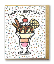 Load image into Gallery viewer, CC1008: Cute Little Card: Happy Birthday Sundae - Pack of 6