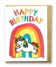 Load image into Gallery viewer, CC1021: Cute Little Card: Happy Birthday Unicorn - Pack of 6
