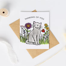 Load image into Gallery viewer, CC1003: Cute Little Card: Thinking of You Kitty Cat - Pack of 6