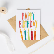 Load image into Gallery viewer, CC1005: Cute Little Card: Happy Birthday Candles - Pack of 6