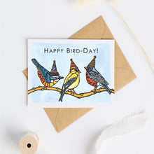 Load image into Gallery viewer, CC1023: Cute Little Card: Happy Bird-day - Pack of 6