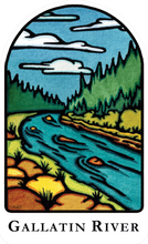 Load image into Gallery viewer, STK-GALRIV: Gallatin River Sticker - Pack of 12