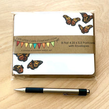 Load image into Gallery viewer, PP3004: Cute Little Postcard Packs: Monarch Butterflies - Pack of 3