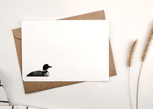Load image into Gallery viewer, PP3008: Cute Little Postcard Packs: Loon - Pack of 3