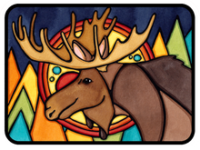 Load image into Gallery viewer, ST400: Forest Moose - Pack of 12