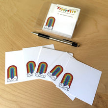 Load image into Gallery viewer, 3x3-2003: Cute Little 3x3 Pint Size Notes: Rainbow - Pack of 3