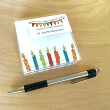Load image into Gallery viewer, 3x3-2010: Cute Little 3x3 Pint Size Notes: Candles - Pack of 3
