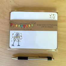 Load image into Gallery viewer, PP3012: Cute Little Postcard Packs: Champagne - Pack of 3
