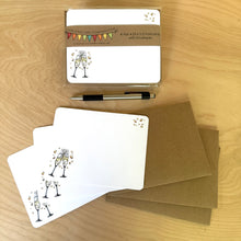 Load image into Gallery viewer, PP3012: Cute Little Postcard Packs: Champagne - Pack of 3