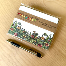 Load image into Gallery viewer, PP3006: Cute Little Postcard Packs: Flowers - Pack of 3
