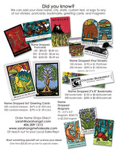 Load image into Gallery viewer, Name Dropped Postcard: Any Image