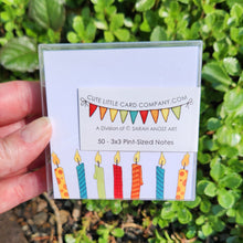 Load image into Gallery viewer, 3x3-2010: Cute Little 3x3 Pint Size Notes: Candles - Pack of 3