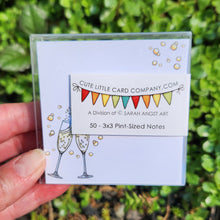 Load image into Gallery viewer, 3x3-2012: Cute Little 3x3 Pint Size Notes: Champagne - Pack of 3
