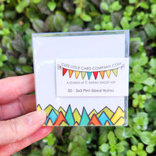 Load image into Gallery viewer, 3x3-2005: Cute Little 3x3 Pint Size Notes: Triangle Trees - Pack of 3