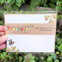 Load image into Gallery viewer, PP3009: Cute Little Postcard Packs: Bumble Bee - Pack of 3