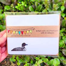 Load image into Gallery viewer, PP3008: Cute Little Postcard Packs: Loon - Pack of 3