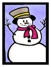 Load image into Gallery viewer, ARC-SA086 Greeting Card Snowman - Pack of 12