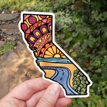 Load image into Gallery viewer, California Sticker - Sarah Angst Art Greeting Cards, Stickers, and More