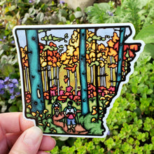 Load image into Gallery viewer, STAR01: Arkansas State Hiking Sticker - Pack of 12