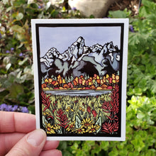 Load image into Gallery viewer, ST254: Autumn Peaks Sticker - Pack of 12