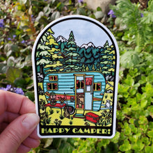 Load image into Gallery viewer, ST253: Happy Camper Sticker - Pack of 12