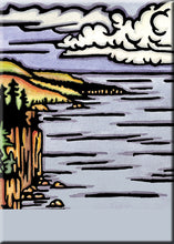 Load image into Gallery viewer, Name Dropped Magnet - Autumn on the Lake