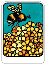 Load image into Gallery viewer, Name Dropped Sticker - Bumble Bee
