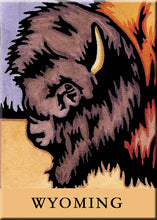 Load image into Gallery viewer, Name Dropped Magnet - Bison