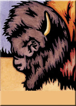 Load image into Gallery viewer, Name Dropped Magnet - Bison