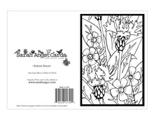 Load image into Gallery viewer, BW198 Mountain Bluet Coloring Card
