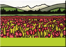 Load image into Gallery viewer, Name Dropped Magnet - Field of Tulips