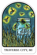 Load image into Gallery viewer, Name Dropped Sticker - Fireflies