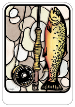 Load image into Gallery viewer, Name Dropped Sticker - Fish