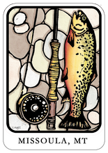 Load image into Gallery viewer, Name Dropped Sticker - Fish