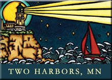 Load image into Gallery viewer, Name Dropped Magnet - Lighthouse