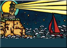 Load image into Gallery viewer, Name Dropped Magnet - Lighthouse