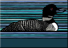 Load image into Gallery viewer, Name Dropped Magnet - Loon