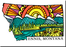Load image into Gallery viewer, Name Dropped Magnet - Montana