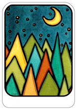 Load image into Gallery viewer, Name Dropped Sticker - Moonlit Forest