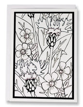 Load image into Gallery viewer, BW198 Mountain Bluet Coloring Card