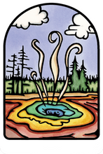 Load image into Gallery viewer, Name Dropped Sticker - Thermal Pools