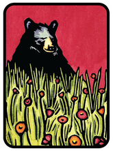 Load image into Gallery viewer, ST251: Naptime Black Bear Sticker - Pack of 12