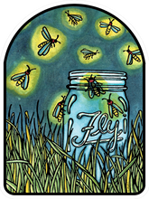 Load image into Gallery viewer, ST256: Fireflies Sticker - Pack of 12