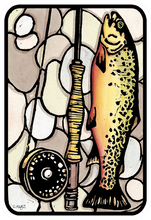 Load image into Gallery viewer, ST261: Big Catch Fish Sticker - Pack of 12