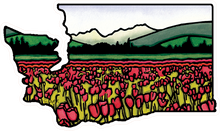 Load image into Gallery viewer, ST273: Washington State Sticker - Pack of 12