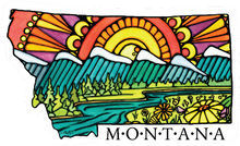 Load image into Gallery viewer, ST276: The Best Montana Sticker - Pack of 12